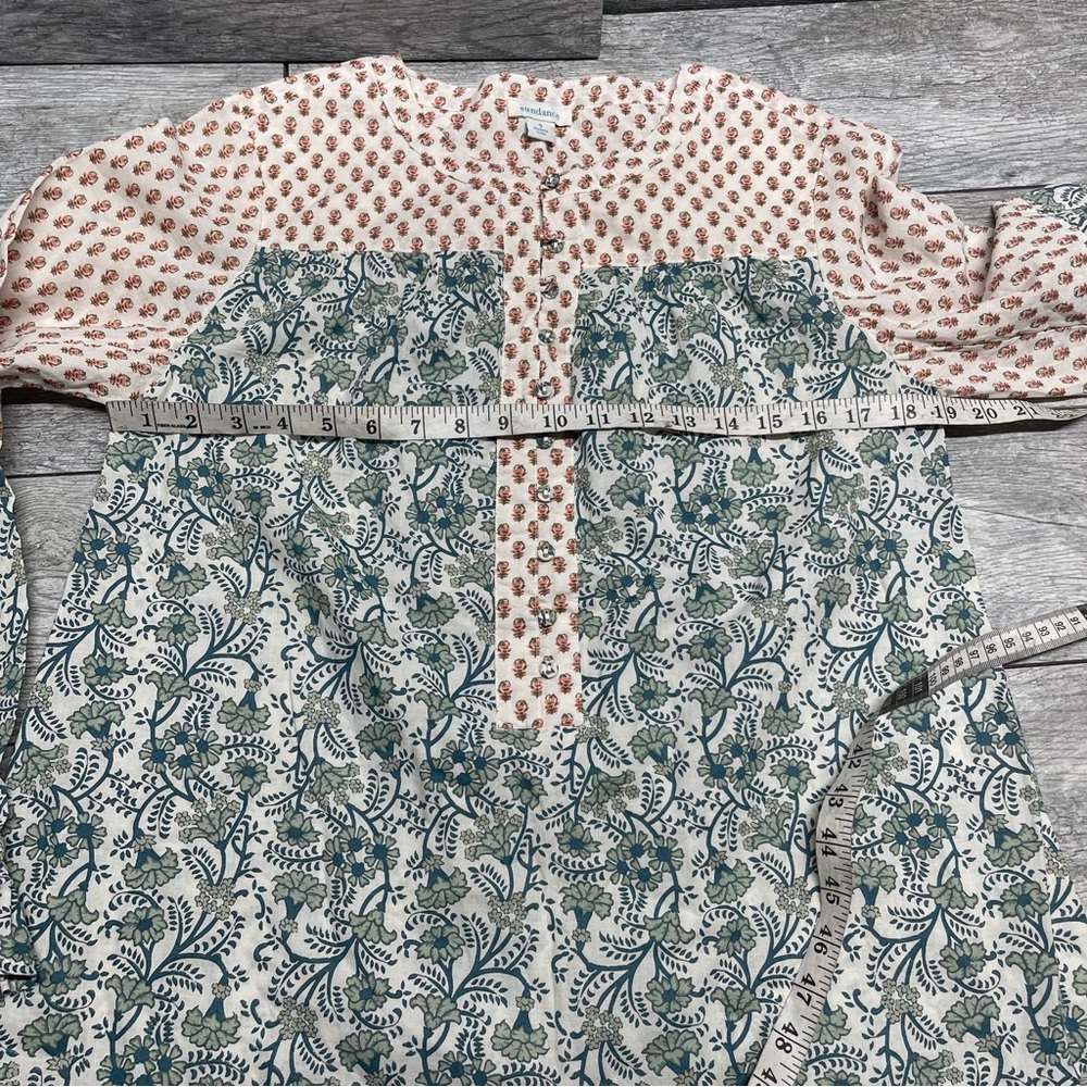 Sundance Blouse With Button Front And Ruffle Bubb… - image 4